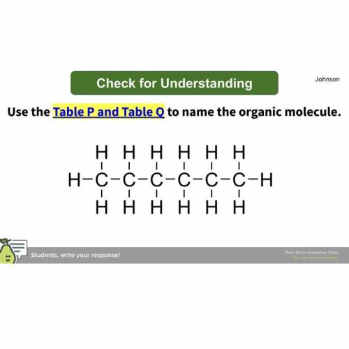 What’s the name of the organic molecule