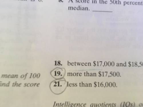 Please help. I don't understand how to solve for number 17, 19, and 21. Please show how you solved
