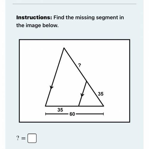 Find the missing segment