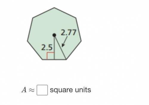 Find the area of the regular polygon. Round your answer to the nearest hundredth