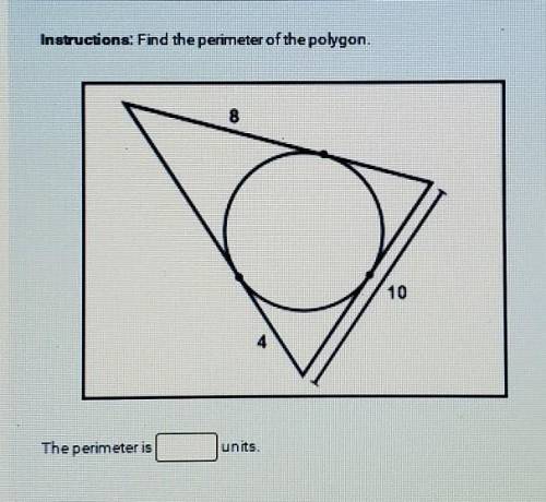 Find the perimeter of the polygon​
