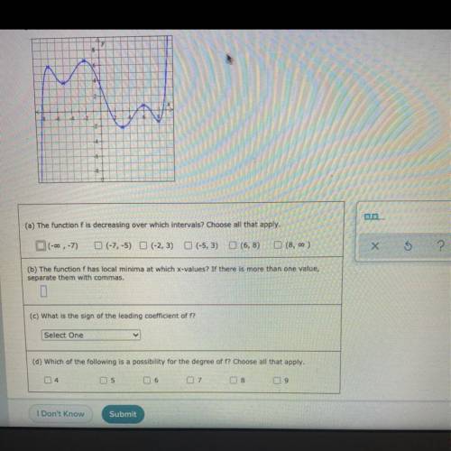 SOMEONE PLS HELP ME PLSSSS i have 10 min 

Below is the graph of a polynomial function F with