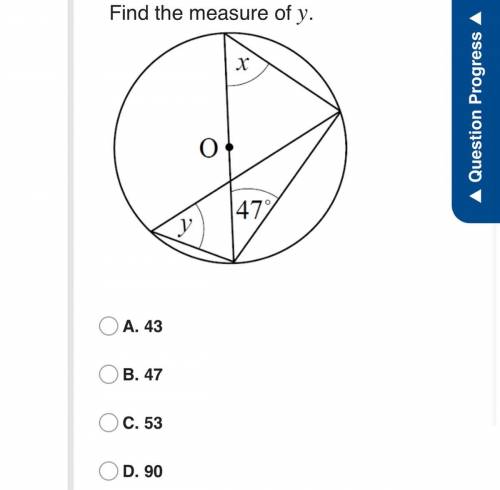 Find the measure of y
