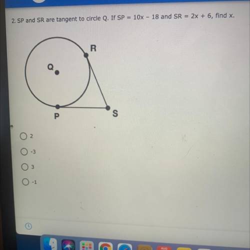 1. What is the formula for the circumference using the radius below?