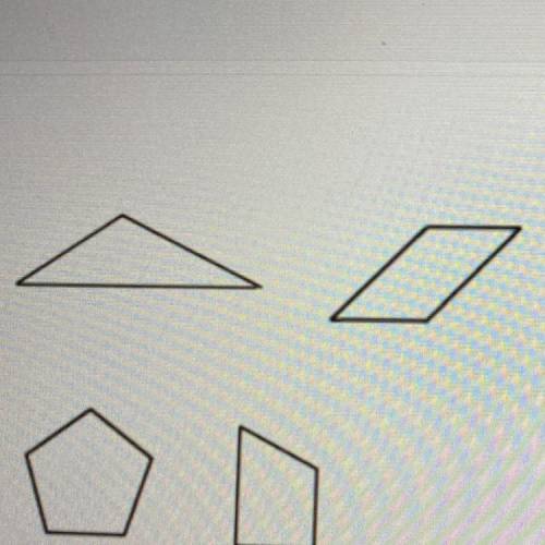 Describe what the shapes below have in common write your answer in a complete sentence
