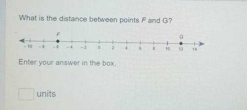 What is the distance between points Fand G?​
