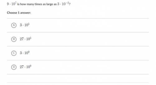 9*10^7 is how many times as large as 3*10^-2