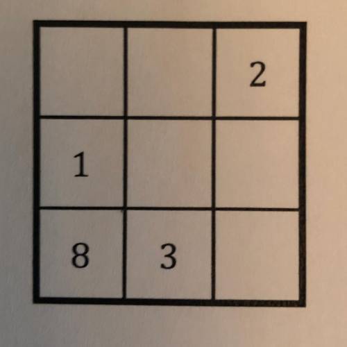 (2) A magic square is a grid filled with numbers so that the total in each row, each column,

and