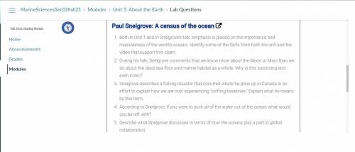 Link to text - https://www.ted.com/talks/paul_snelgrove_a_census_of_the_ocean/
pleaseee help me