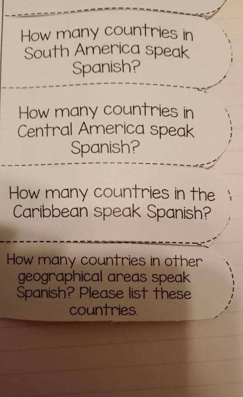 I have a Spanish Test tomorrow over Spanish Speaking Countries and Captials. Please, Help me out​