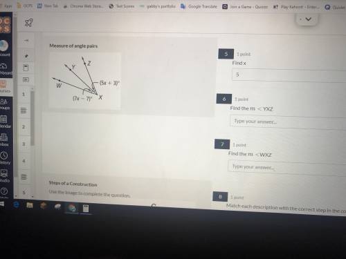 Measure of angles what is the M