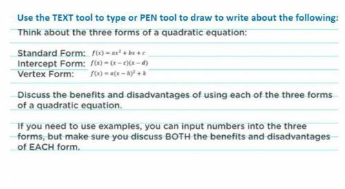 Refer to the image below. Discuss the benefits and disadvantages of using each of the three forms o