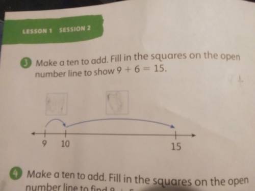 PLEASE HELP MY 2ND GRADE CUZ. HE CANT FIGURE OUT HIS HW PRBLM.

Make a ten to add. Fill in the squ