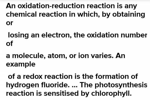 What is a redox reaction​