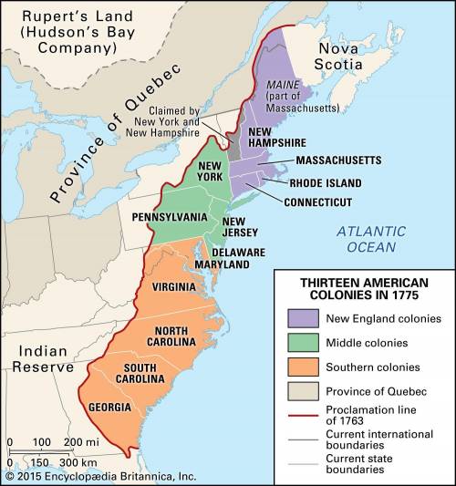 What is the Proclamation line of 1763? What mountain range did it run along? Why did it anger the c