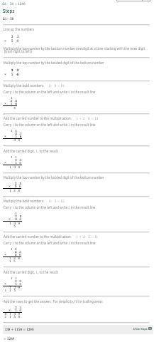 Solve this math problem
what is −23×(−56)=