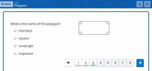 Hi, I need help on this Polygon quiz, I think the answer is C. Rectangle but I just want to be sure