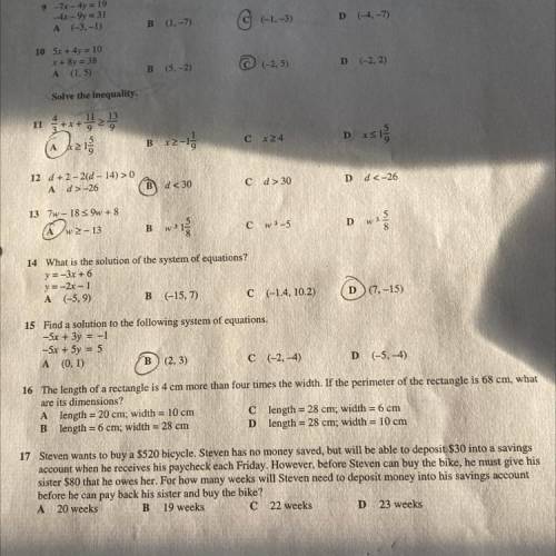Can you help with 16 and 17 please? thank you so much!!