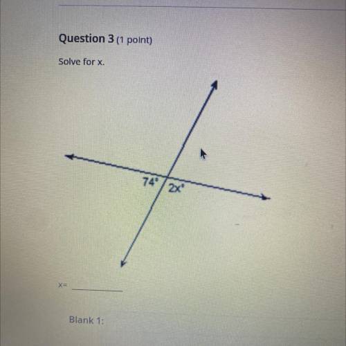 Solve for x
74' / 2x
Please help easy quick question