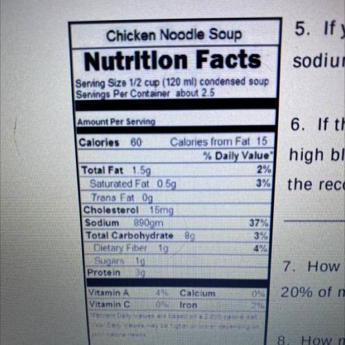 If you were to eat the entire can of soup, how much sodium would you consume?