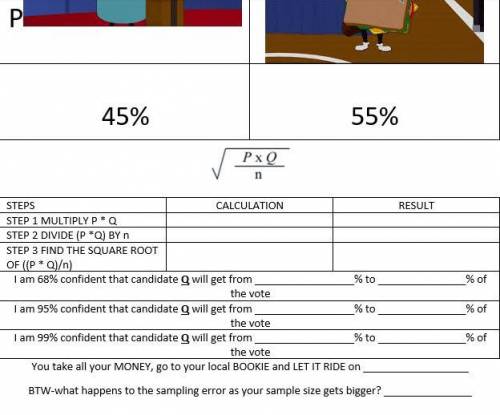 Stats homework I really need help please