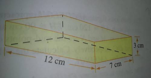 Calculate the surface area of the uniform solid shown in the diagram above, with the stated measure