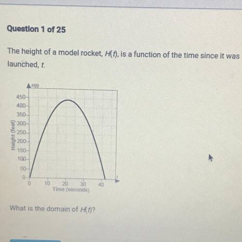 A. 0 ≤ t ≤ 441
b. t ≤ 441
c. 0 ≤ t ≤ 42
d. t > 0