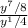 \frac{y^7/8}{y^1/4}