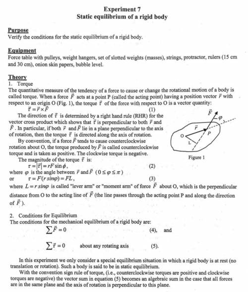 Physics Lab 7 FAU - No spam answers please I need some one who can solve. You need to be able to dr