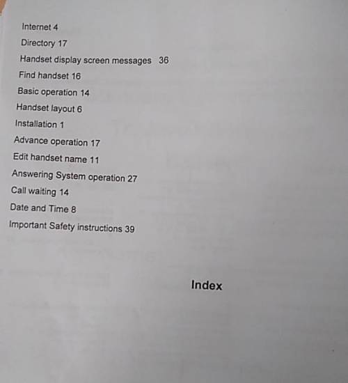 Can someone please help me use the content above to create a an index