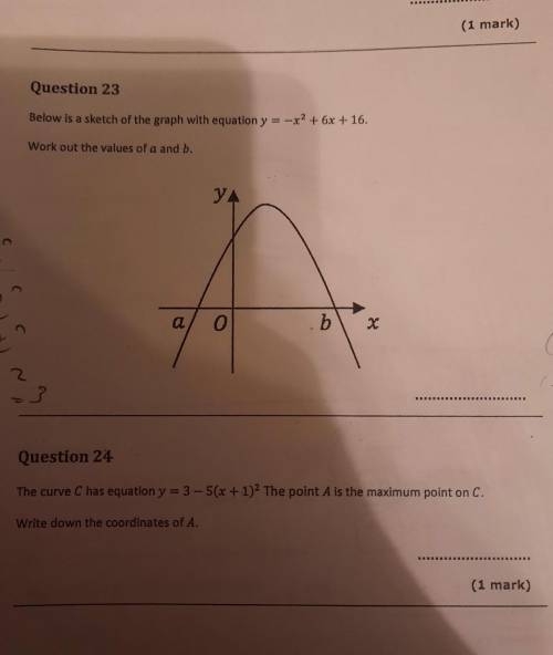 Please help me with these 2 questions I forgot how to do it