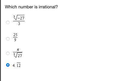 Which is the irrational number