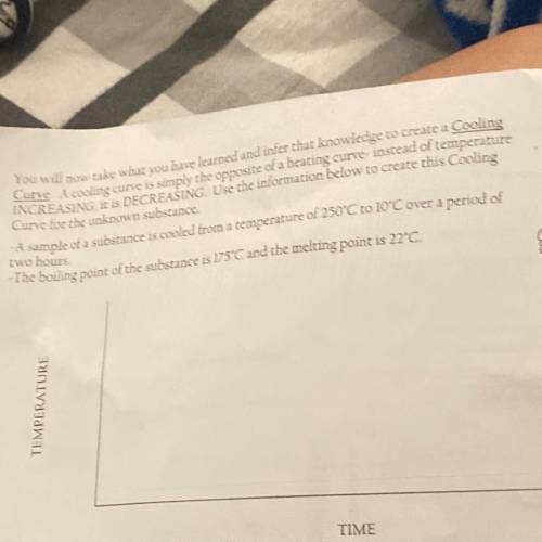 You will now take what you have learned and infer that knowledge to create a Cooling

Curve A cool