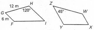 Referring to the Fig. in Question #19, given FGHI≅WXYZ,
find WX