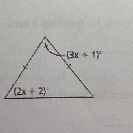 Find the measure of the angle 
Please help