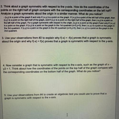 Please help me answer questions #3-5