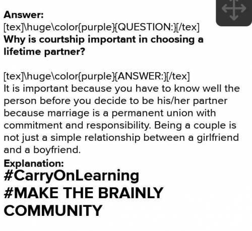 Why is courtship important in choosing a lifetime partner?
