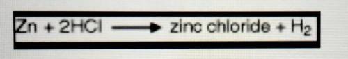 A student writes a chemical equation as given below.

What is the molecular formula of zinc chlori