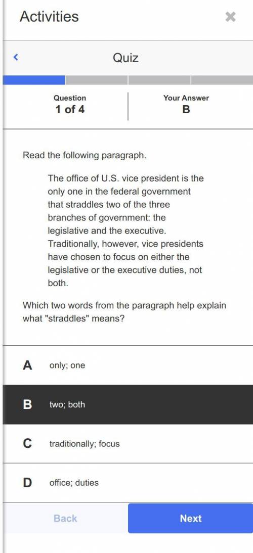 (Will give Brainliest if 2 people answer)

Read the following paragraph.The office of U.S. vice pr