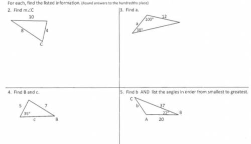 Due Tomorrow: answer question 4 with steps