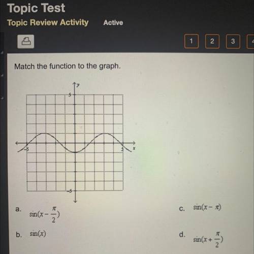 Match the function to the graph.