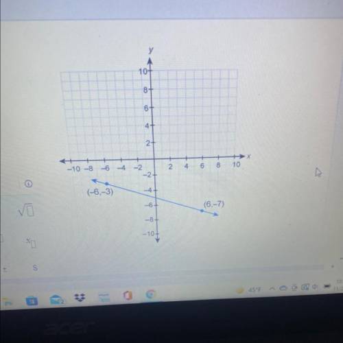 What is the equation of this graphed line enter your answer in the slope intercept from box