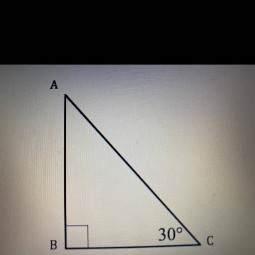 Given side AB in triangleABC has length x , What is the length of side AC?

A) x
B) x√2
C) x√3
D)