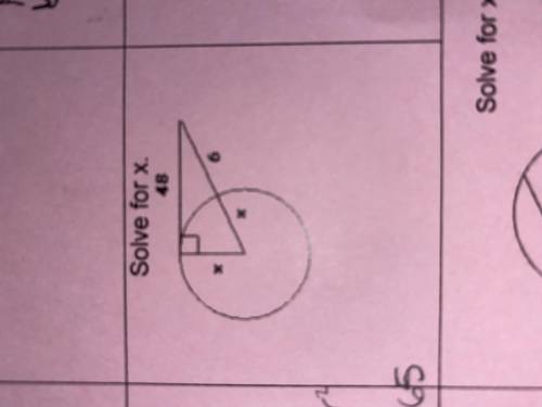 Please help solve for x and please explain how you have solved the problem.