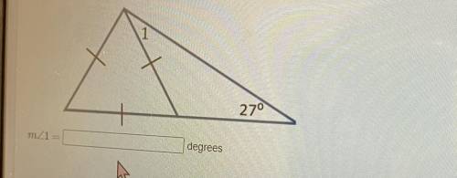 URGENT ?? find the measure of angle 1