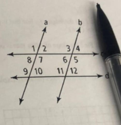 Urgent !!
<1 and <5 are what kind of angles