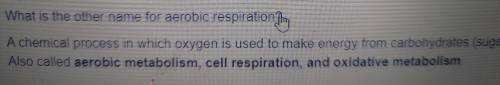 NO LINKS
What is a title name for Aerobic cellular respiration?