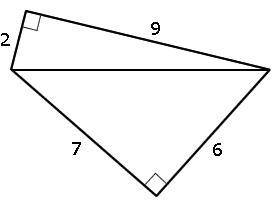 What is the area of the quadrilateral in square units?