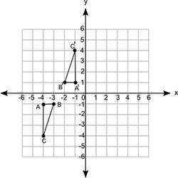 The figure shows two triangles on the coordinate grid:

What set of transformations is performed o