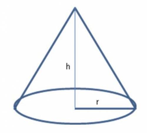 What dimensions will maximize the lateral surface area of an inverted cone, if V = 27 cm³?

A. r =